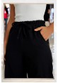 Yazlık Beli Lastikli Keten Pantolon
