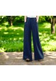 Günlük Beli Bağcıklı Şık Keten Pantolon