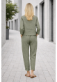 Keten Günlük Rahat Beli Kemerli Kadın İkili Takım Alt Üst