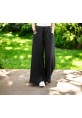 Yazlık Beli Lastikli Şık Keten Pantolon