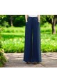 Günlük Beli Bağcıklı Şık Keten Pantolon